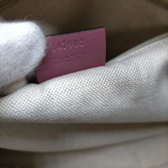 Authentic Gucci Pink Leather Hand Bag mon585-111325 - Picture 15 of 16